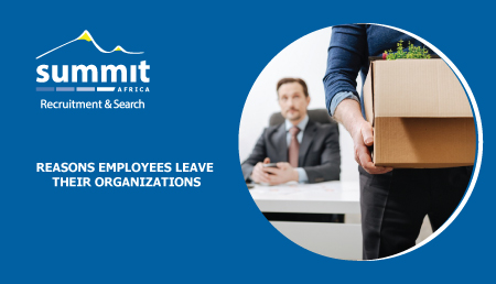 Reasons Employees Leave Their Organizations, Summit Recruitment &amp; Search